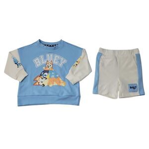 Character Toddler Boys 2-Piece Soft French Terry Set - Bluey